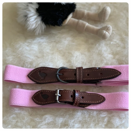 Cinturón rosa c/marrón