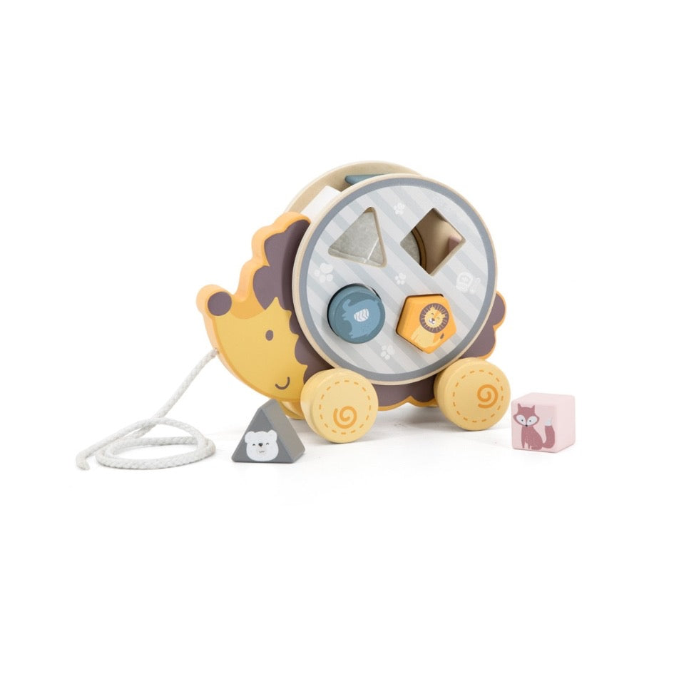 Arrastre erizo con rueda de encastre