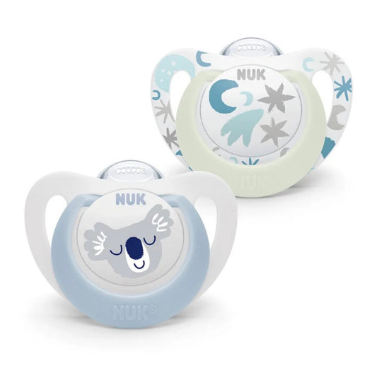 Chupete Nuk 0-6m (x2 uds) - Star night and day
