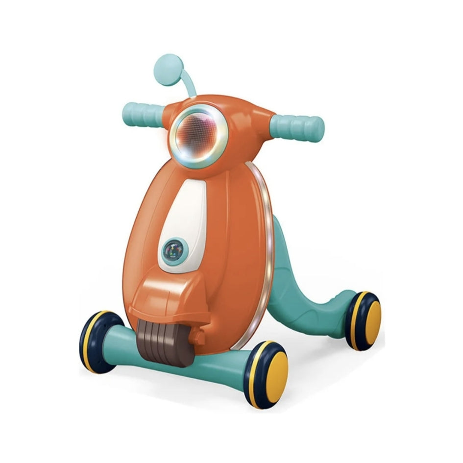 Caminador scooter con luces y música