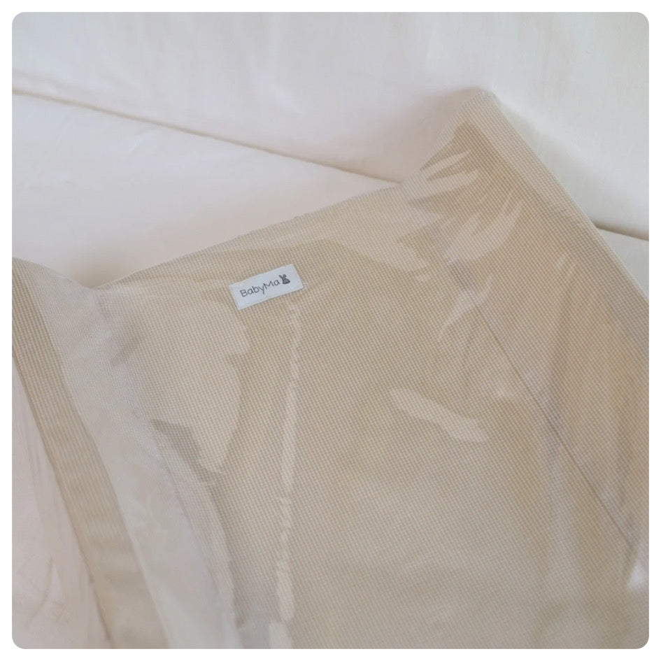 Cambiador antivuelco Vichy beige - PREVENTA