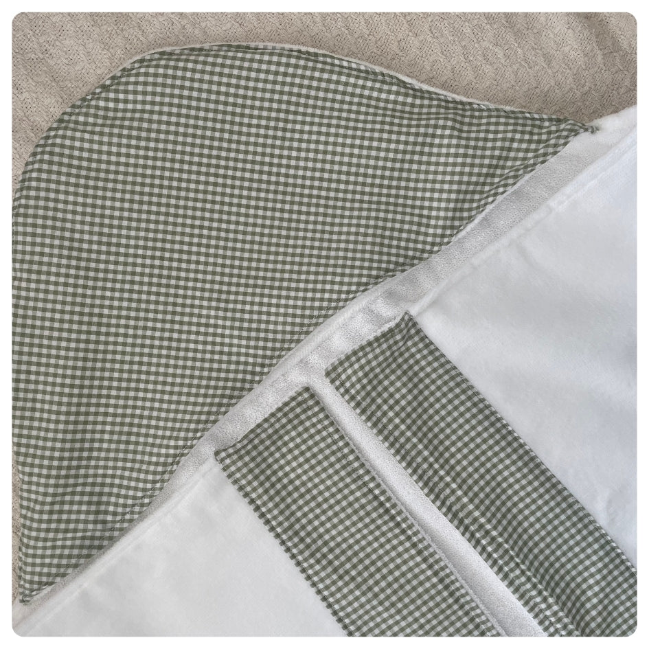 Toallón rectangular Vichy green