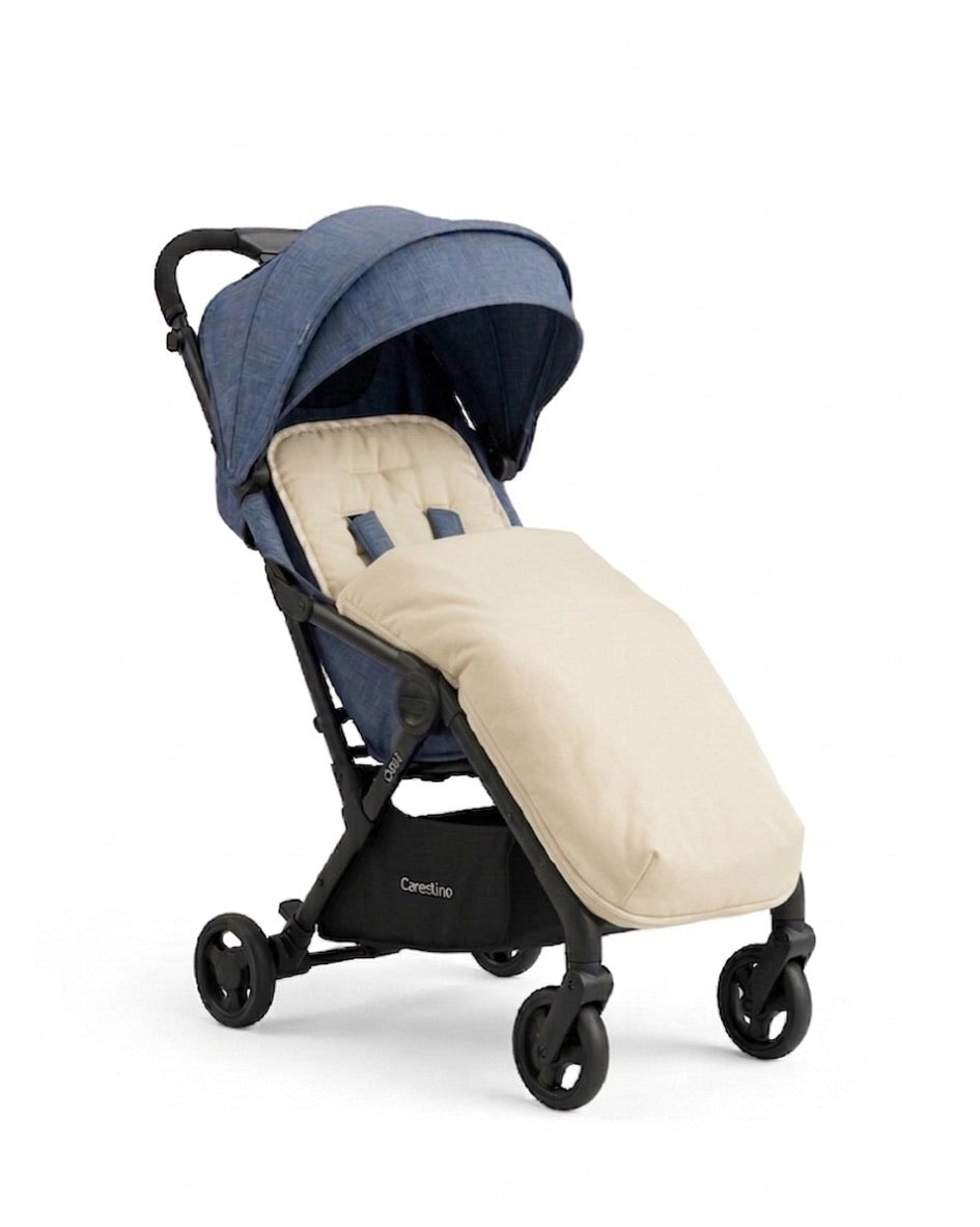 Colchón de coche universal Vichy biege con manta