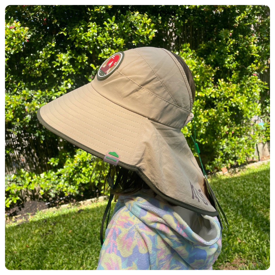 Gorro beige y verde Kocotree