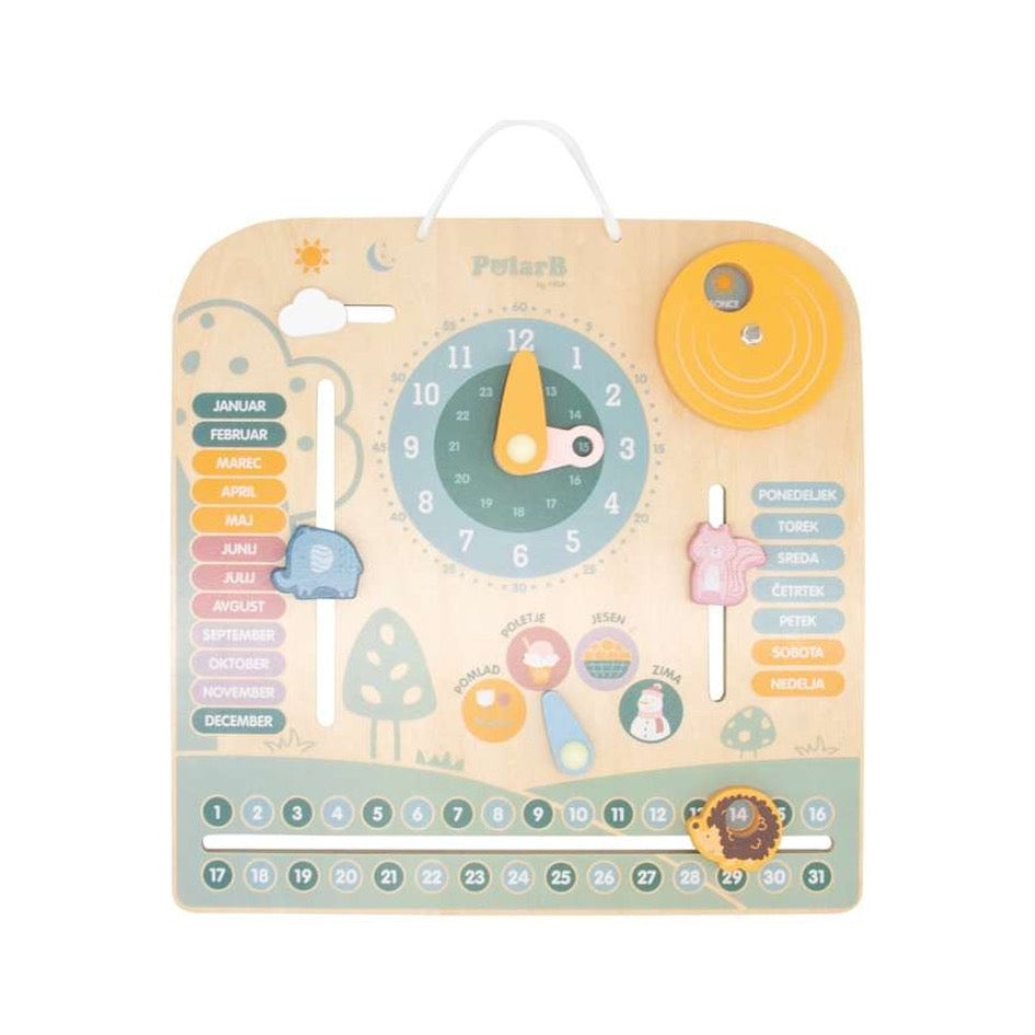 Calendario y reloj didáctico