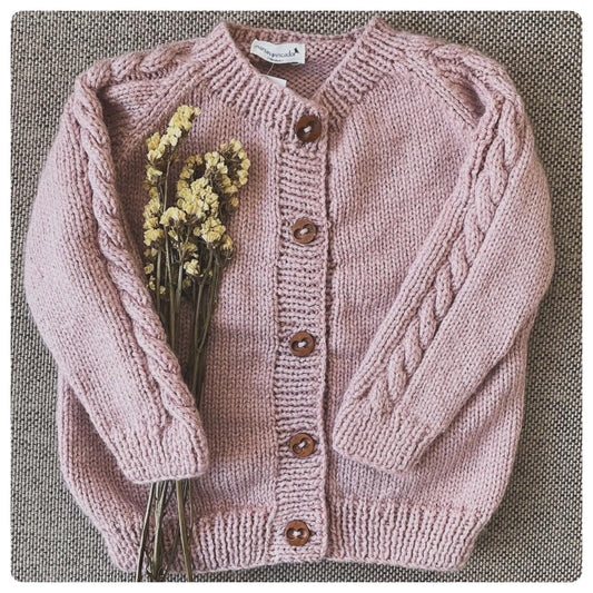 Saco lana rosa viejo
