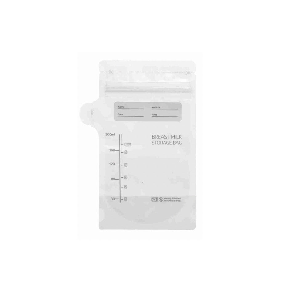 Bolsas para leche materna 200ml (30pcs) Boboduck – pre esterilizadas con doble cierre