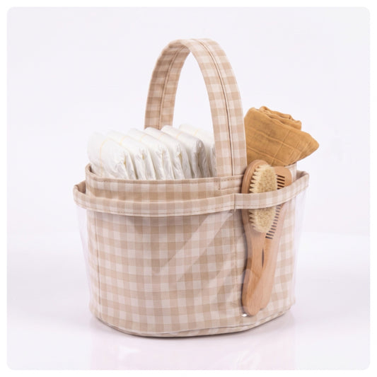Organizador para cambiador vichy beige