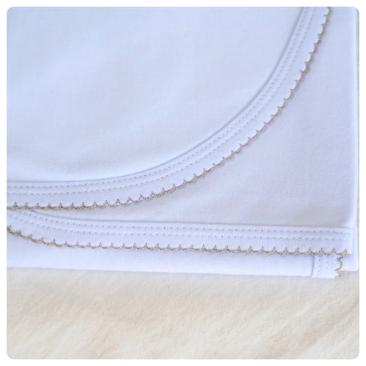 Mantita algodón orgánico picot beige