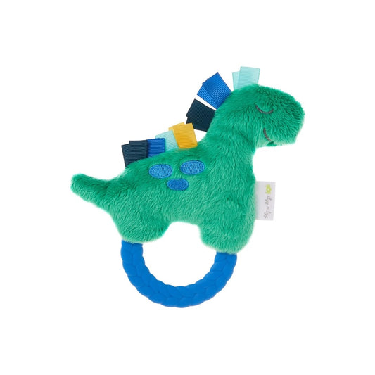 Sonajero de peluche con agarre Itzy Ritzy Pal dino