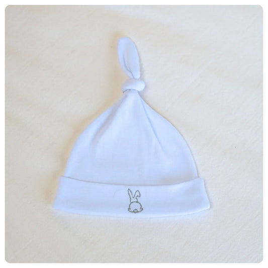 Gorrito algodón orgánico blanco