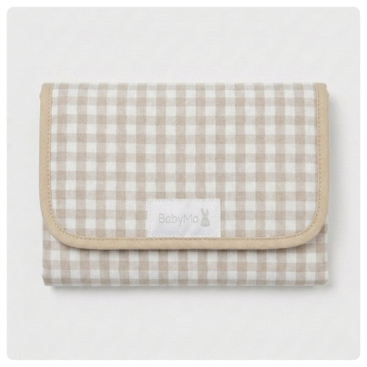 Cambiador portátil sin bolsillos vichy beige