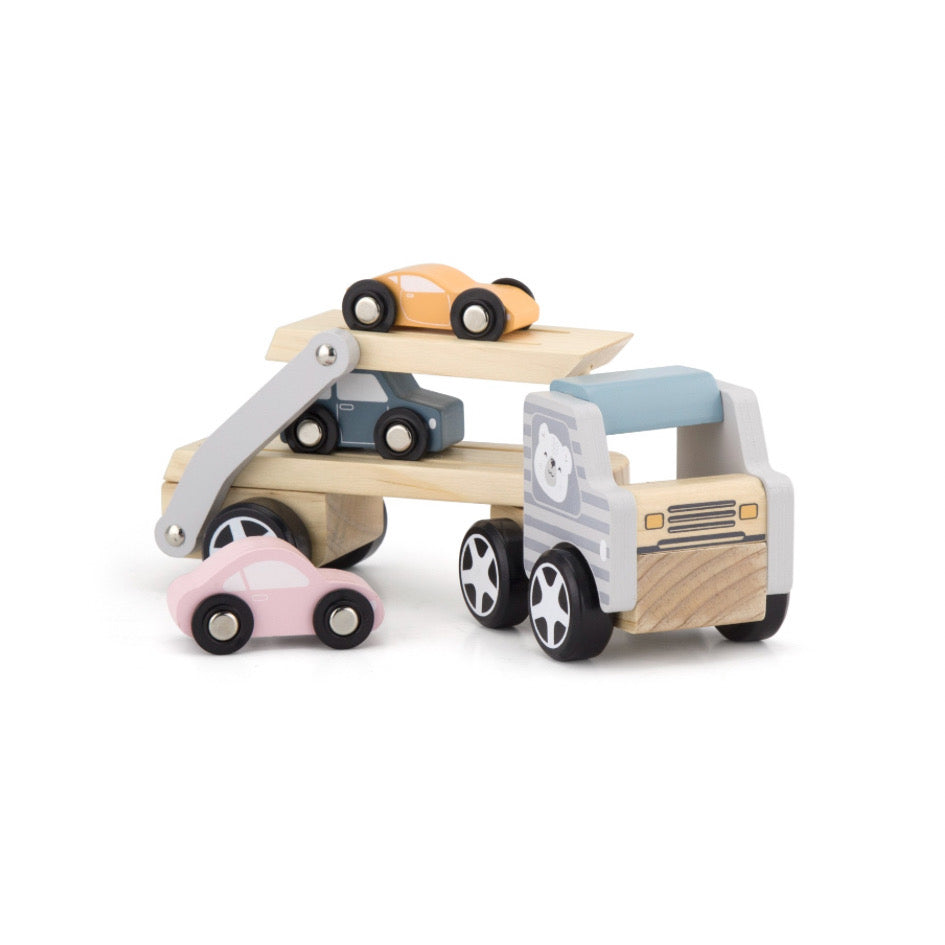 Camión remolque de autitos