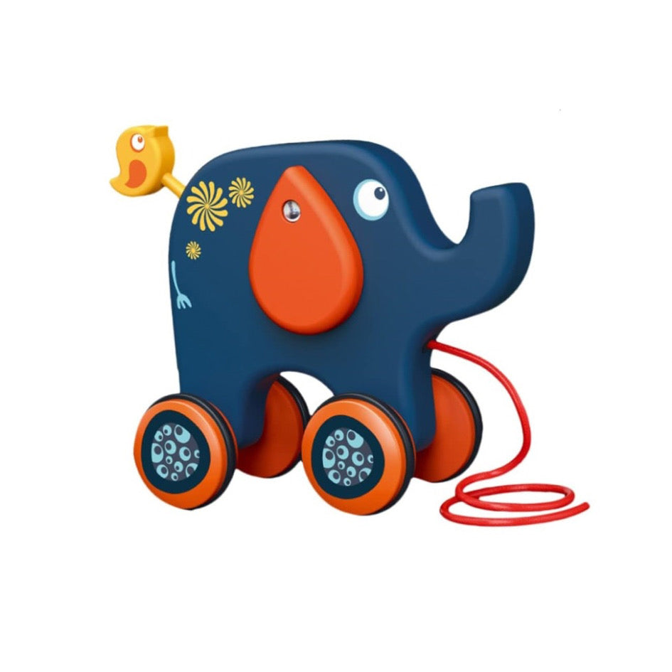 Animalitos de arrastre de madera