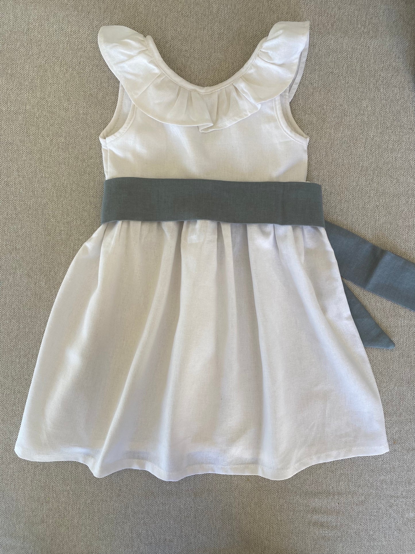 Vestido lino blanco