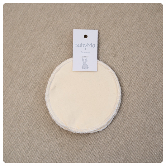 Set 2 protectores mamarios reutilizables beige