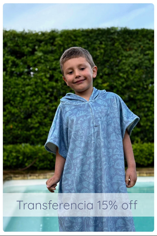 Poncho Blue Surf