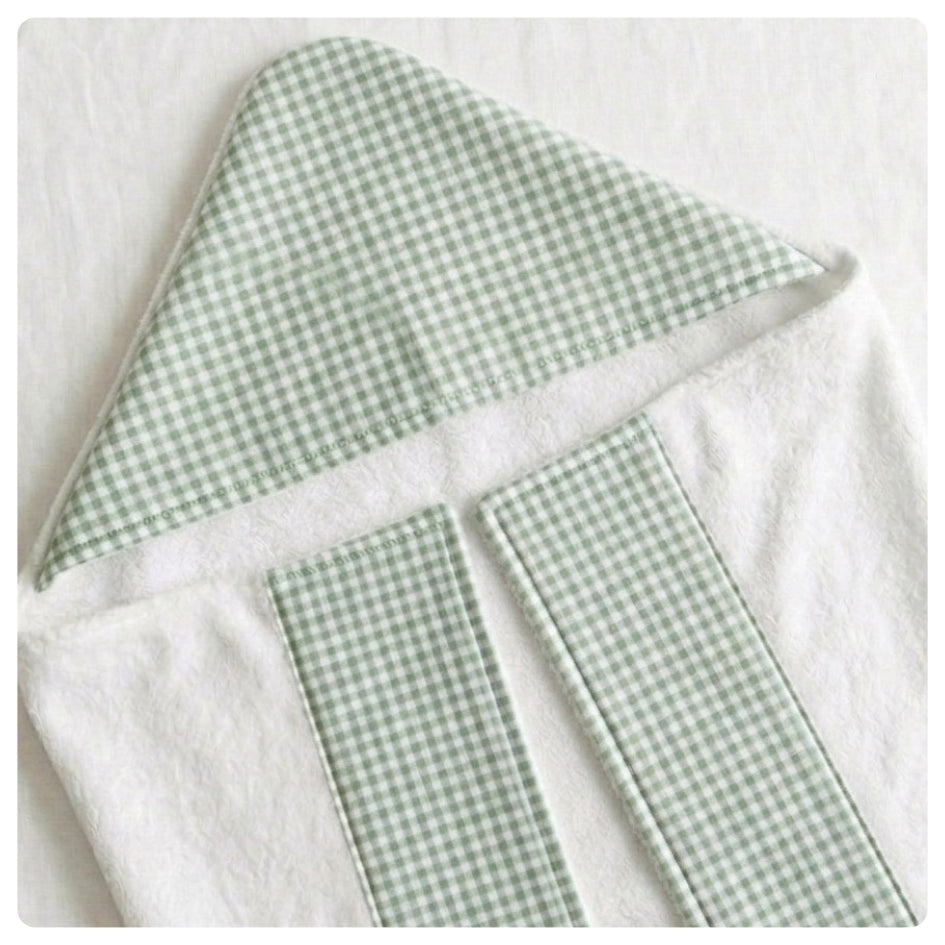 Toallón rectangular Vichy green