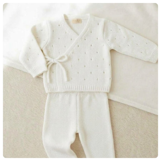 Conjunto hilo blanco