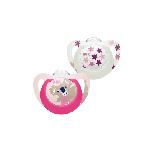 Chupete silicona Star día y noche koala rosado