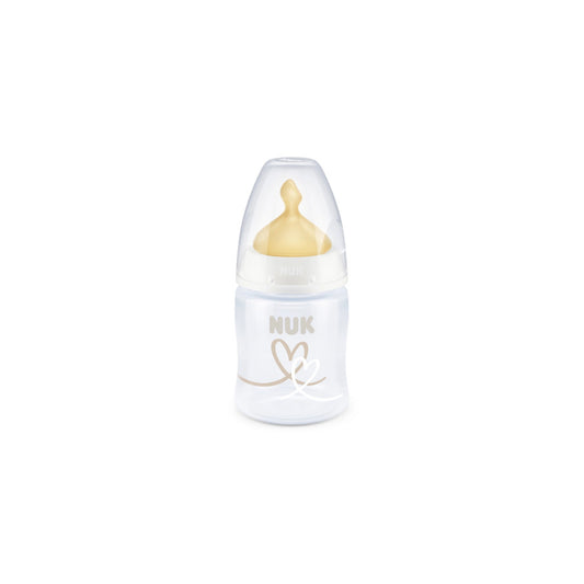 Mamadera 150ml First Choice con control de temperatura blanca - látex o silicona