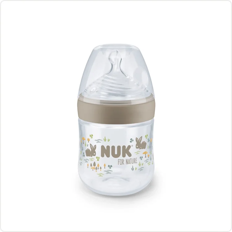 Biberón 150ml Nuk For Nature Tetina de silicona-Orificio S