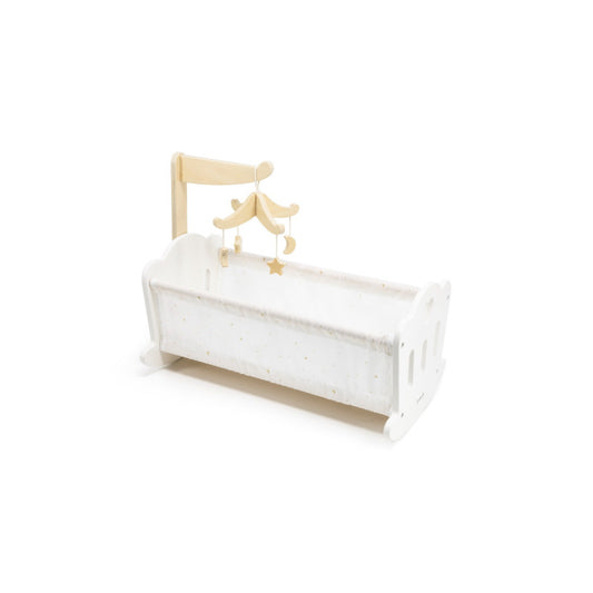 Cuna de madera para muñecas