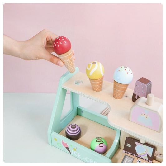 Juego heladería con accesorios