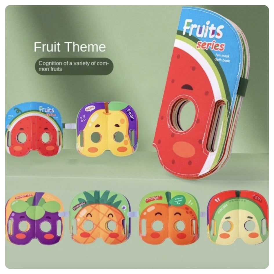 Libro de tela con máscaras