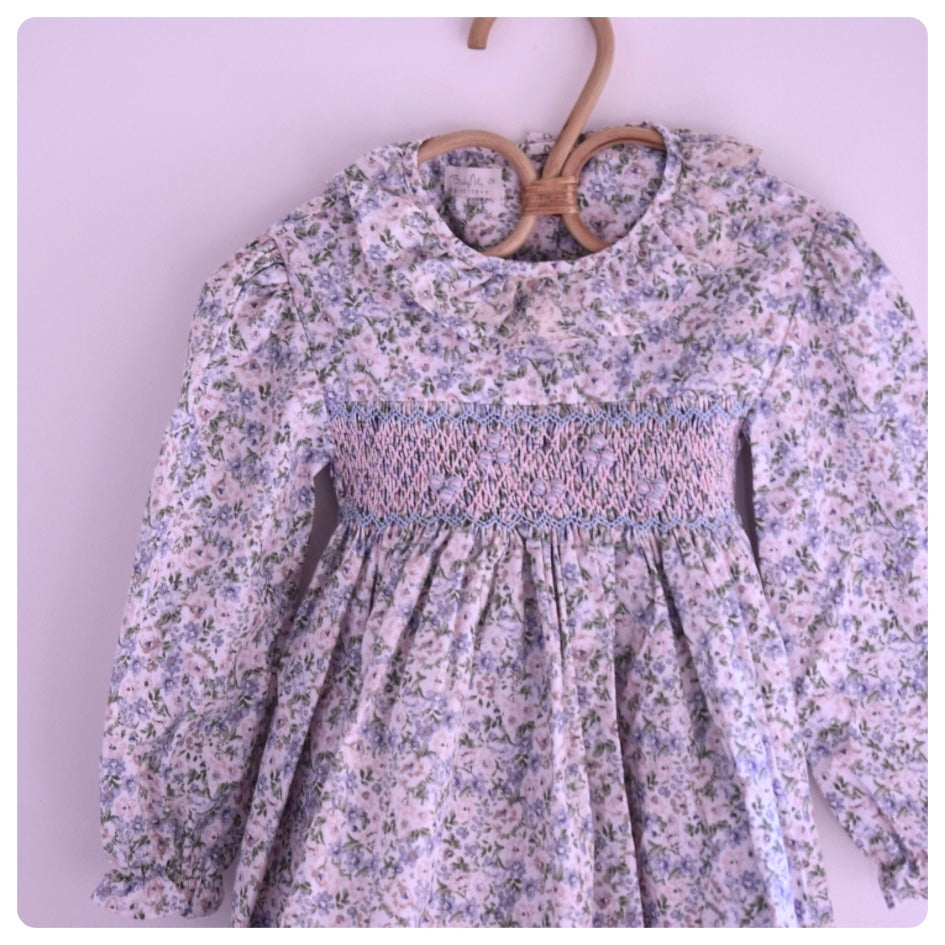 Vestido Smock florcitas pastel