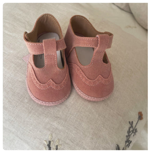 Guillerminas beba gamuza rosadas