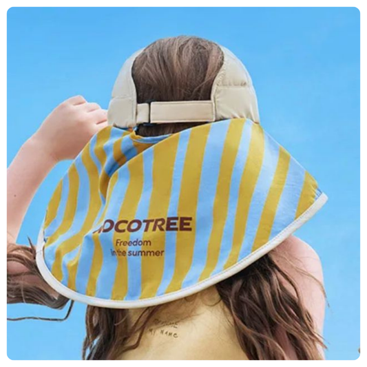 Gorro rayas amarillo/celeste Kocotree