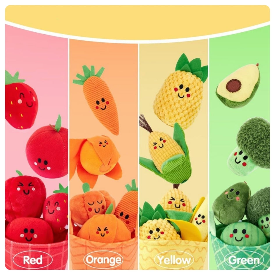 Pack de frutas y verduras sensoriales