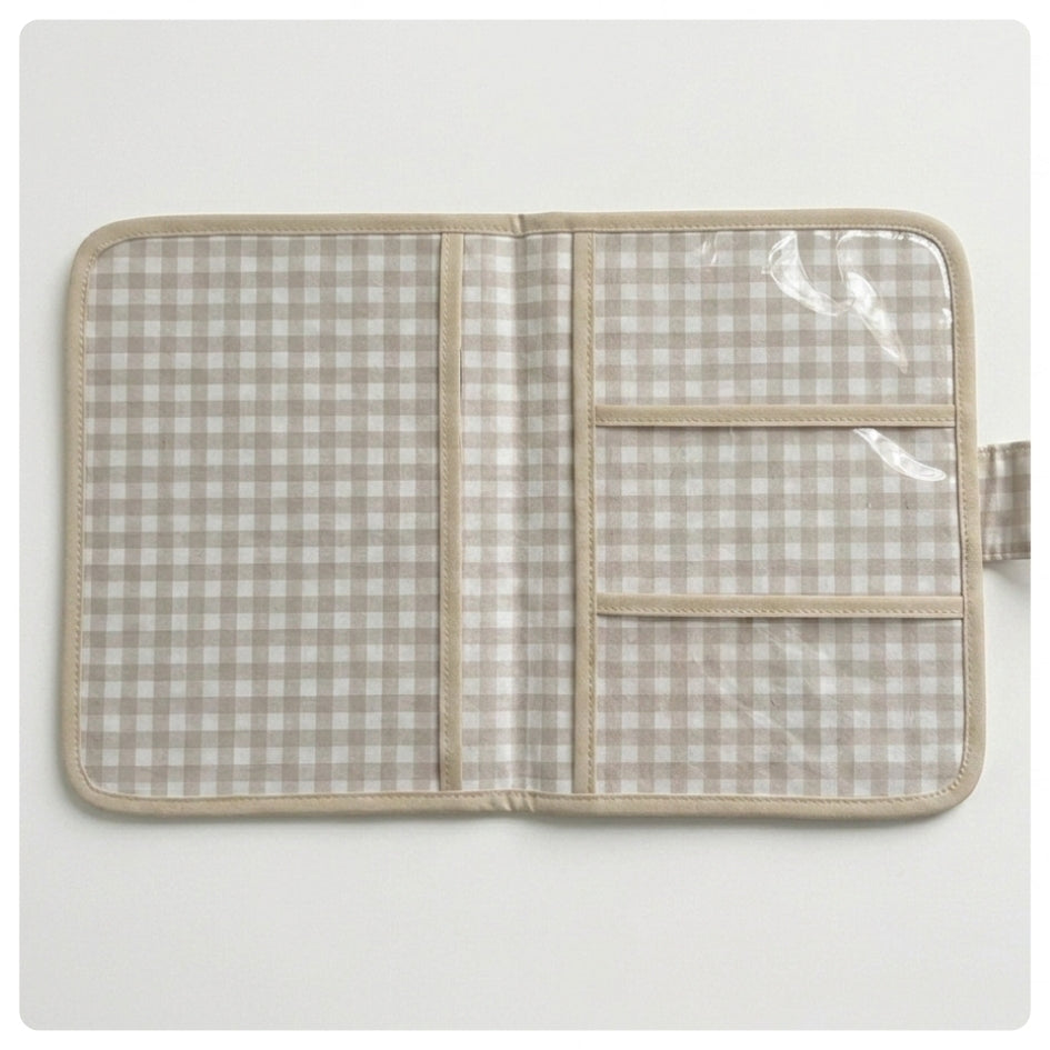 Portadocumentos vichy beige