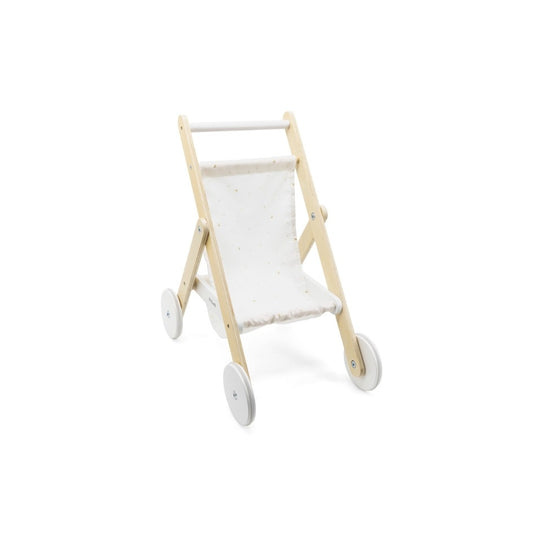 Coche de madera para muñecas