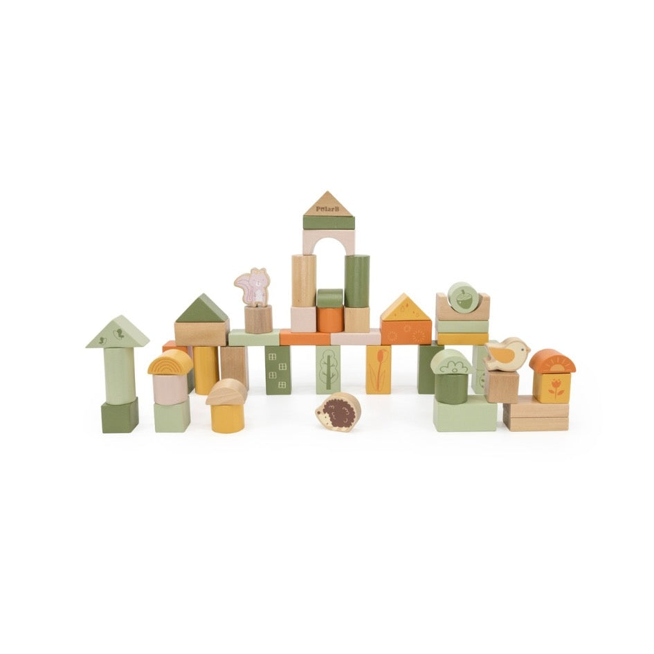 Bloques de madera 50 piezas