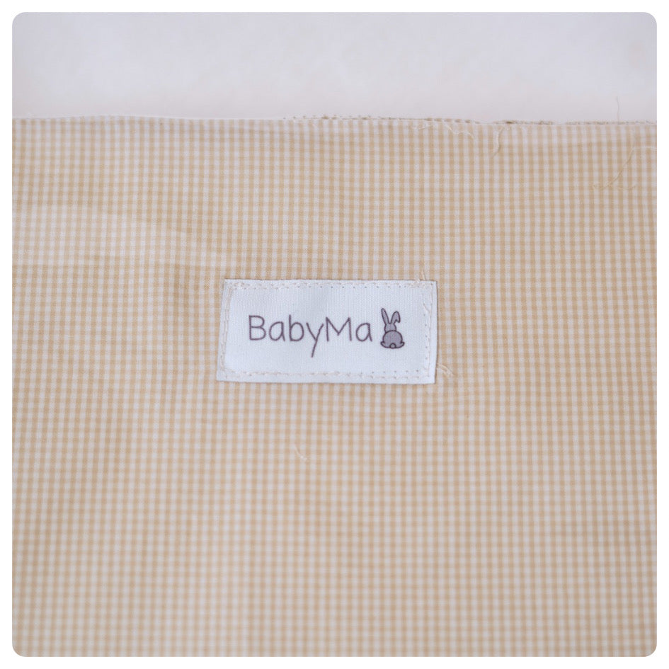 Cambiador antivuelco Vichy beige - PREVENTA