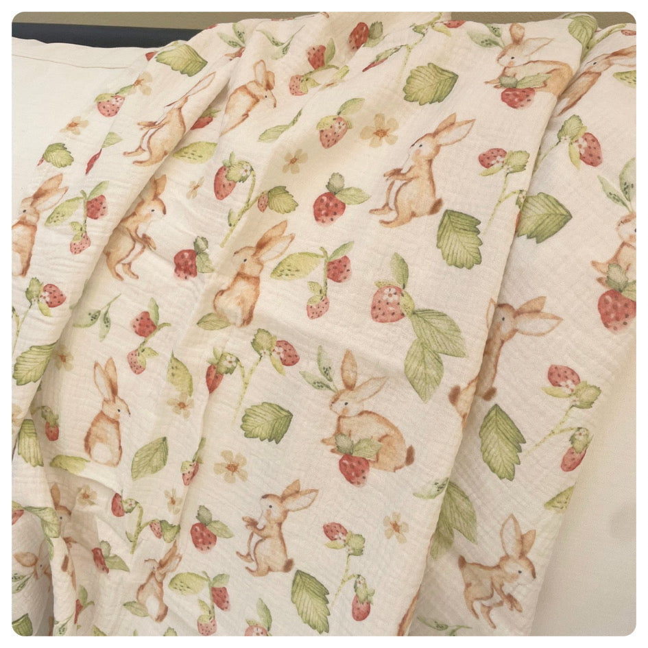 Muselina de algodón conejitos