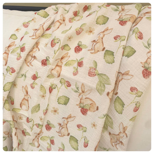 Muselina de algodón conejitos