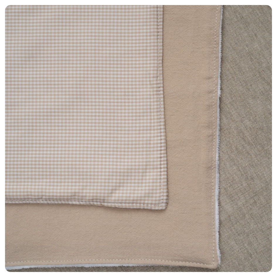 Set 2 babitas Vichy beige