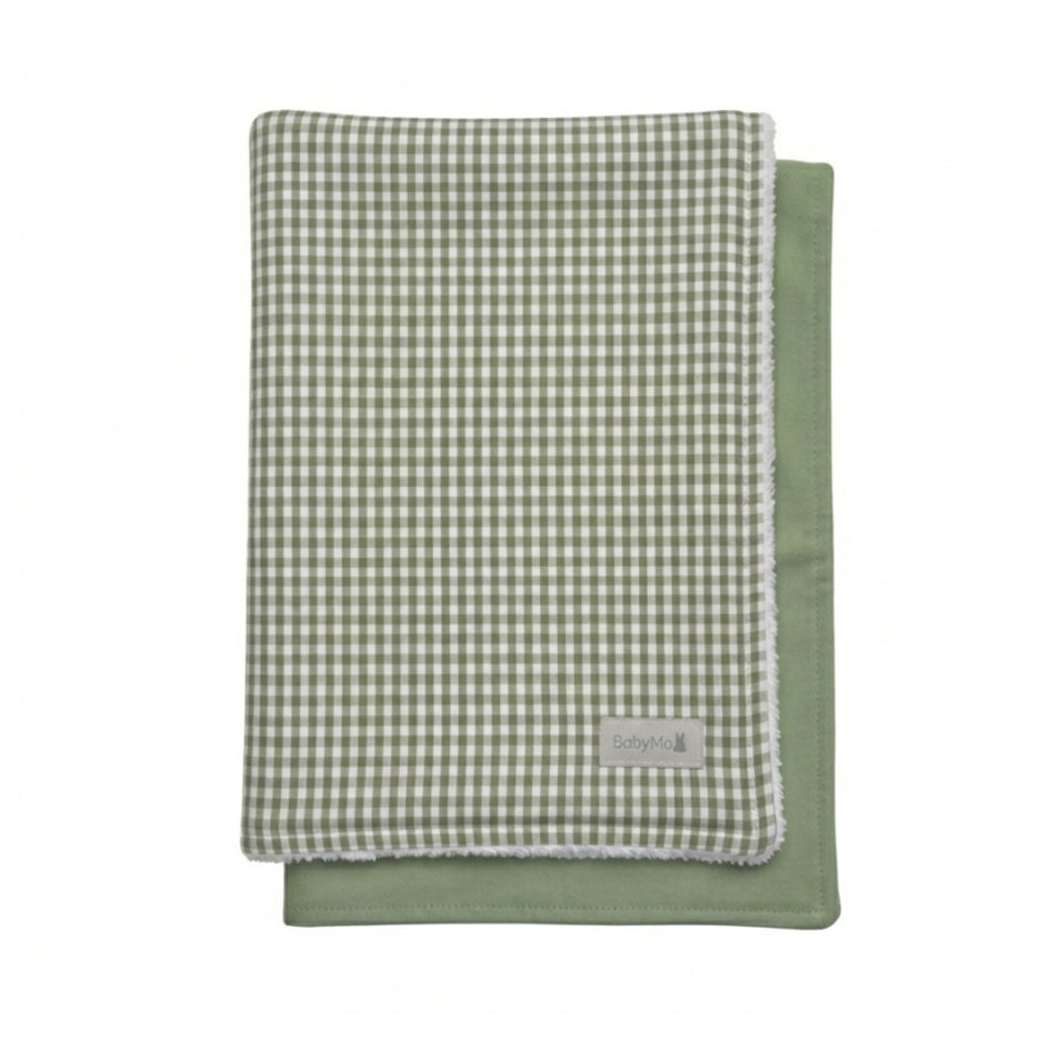 Set 2 babitas Vichy green