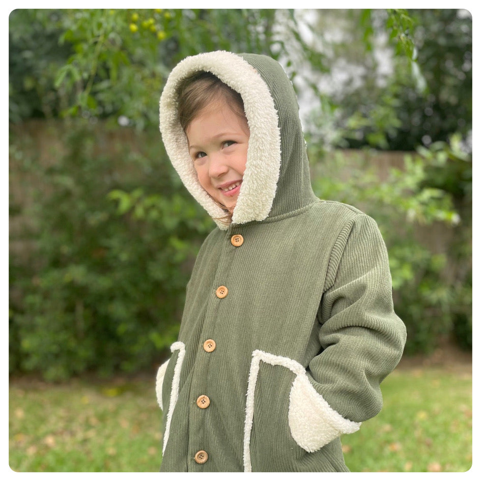 Campera pana con corderito