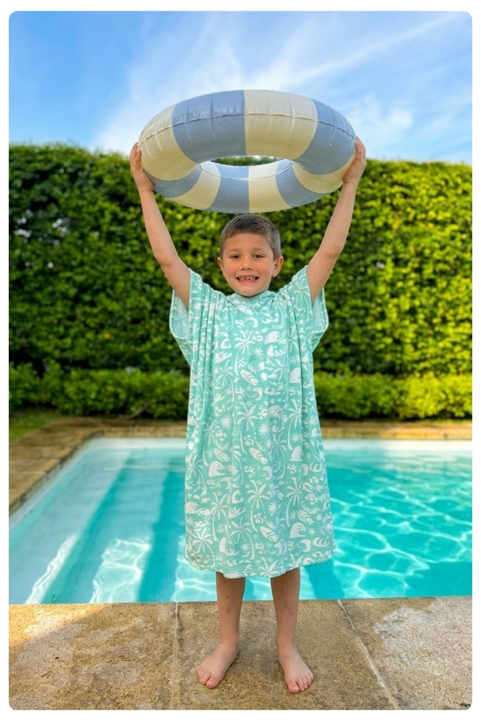 Poncho Green Surf