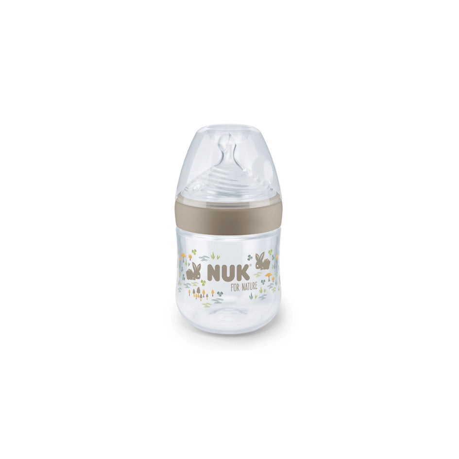 Mamadera 150ml Nuk For Nature anatómica tetina de silicona-Orificio S gold