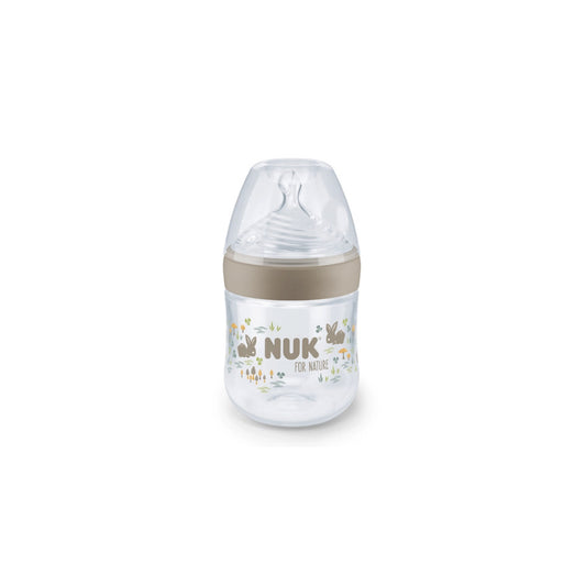 Mamadera 150ml Nuk For Nature anatómica tetina de silicona-Orificio S gold