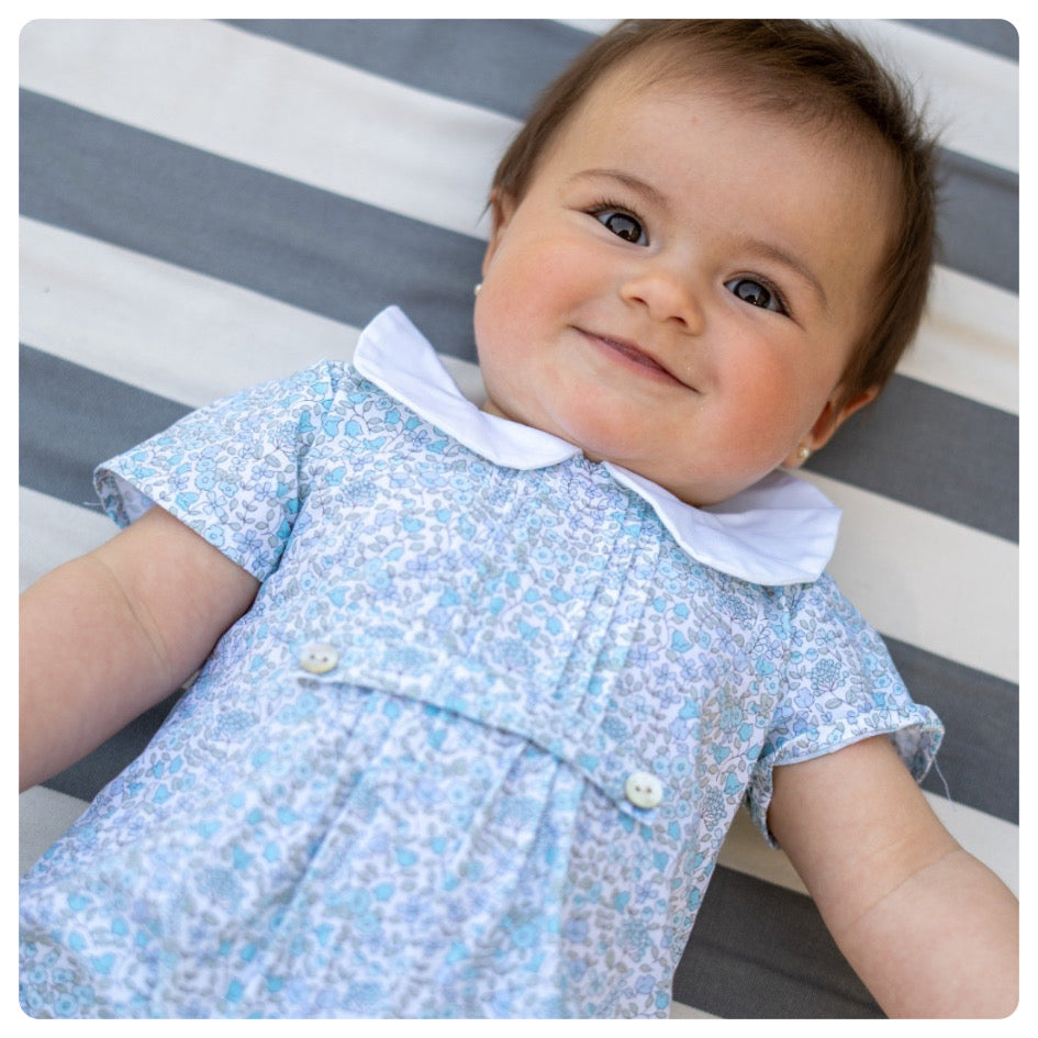 Body vintage flores menta