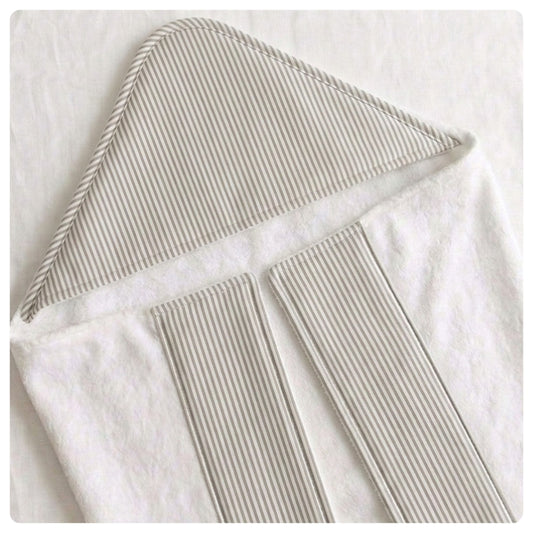 Toallón rectangular Rayas beige