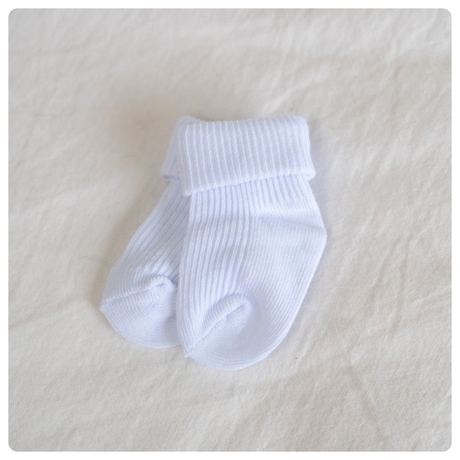 Medias blancas de algodón