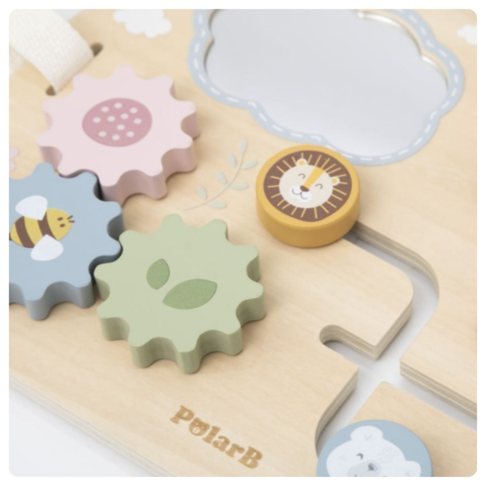 Tablero de actividades de madera