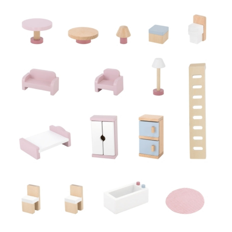 Casita de muñecas de madera